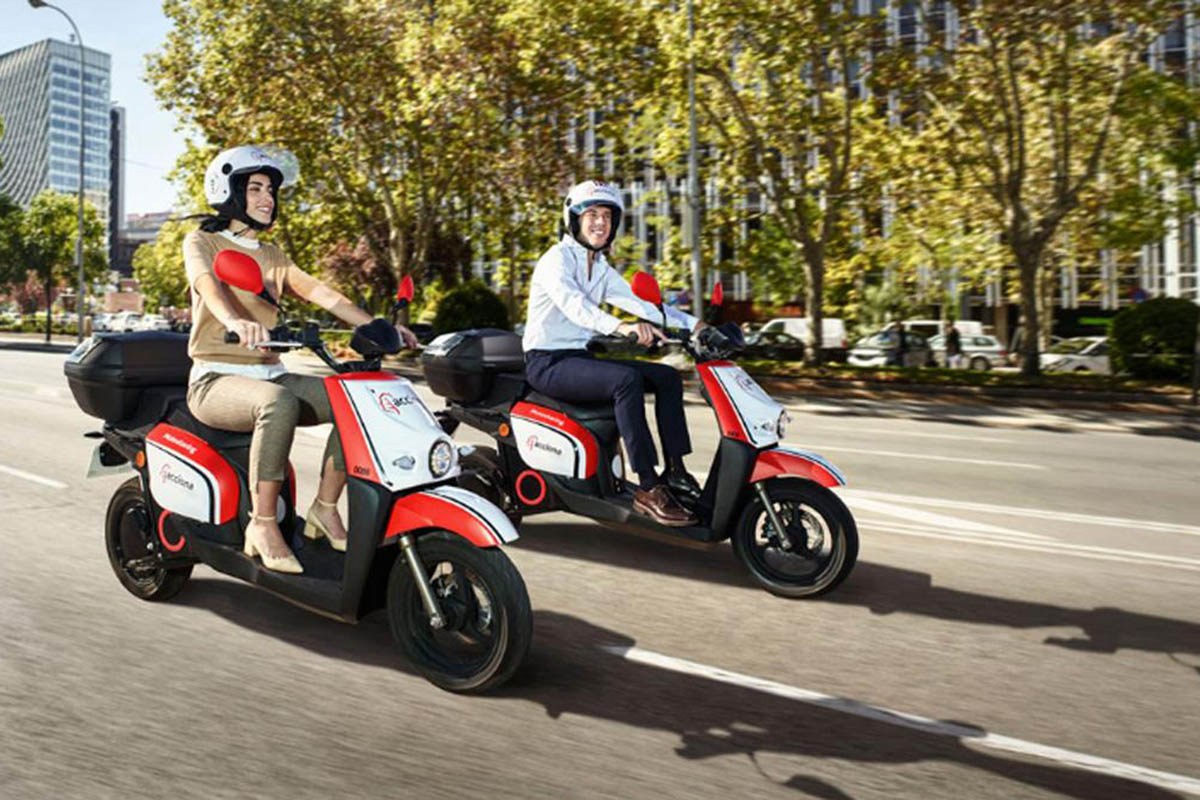 El motosharing ayuda a la movilidad urbana