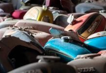 El cementerio de motos abandonadas de Lockport estaba repleto de repuestos