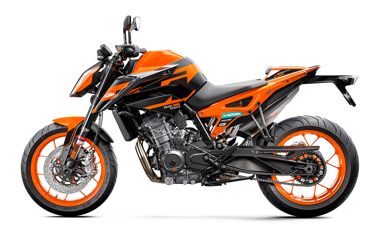 La nueva KTM 890 Duke GP vista desde el lado izquierdo