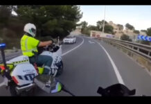 Momento en el que la Guardia Civil para al culpable