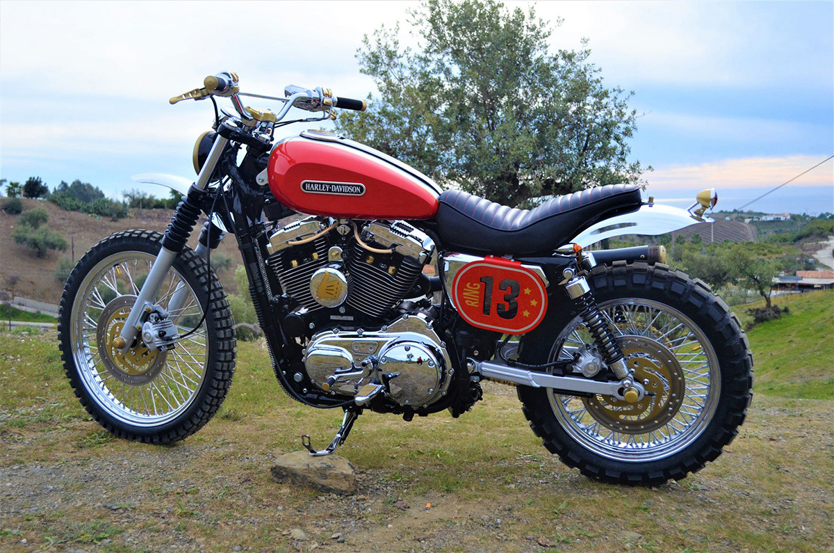 La nueva Bultracker 13 de Lord Drake Kustoms está hecha sobre la base de una Harley-Davidson Sportster 1200 Custom