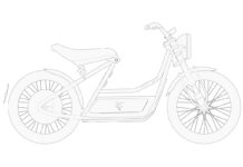 El primer mini scooter eléctrico patentado por Brixton tiene un diseño sencillo y original