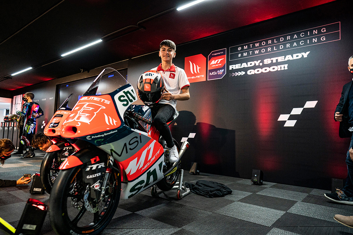 Álvaro Carpe será el piloto del equipo MT Helmets – MSI Spain Team en el FIM JuniorGP 2022