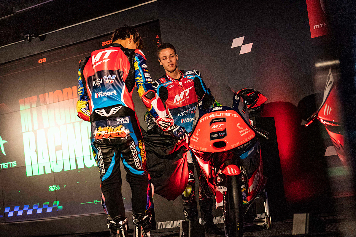Ryusei Yamanaka y Diogo Moreira desvelan la Moto3 del equipo MT Helmets – MSI Spain Team