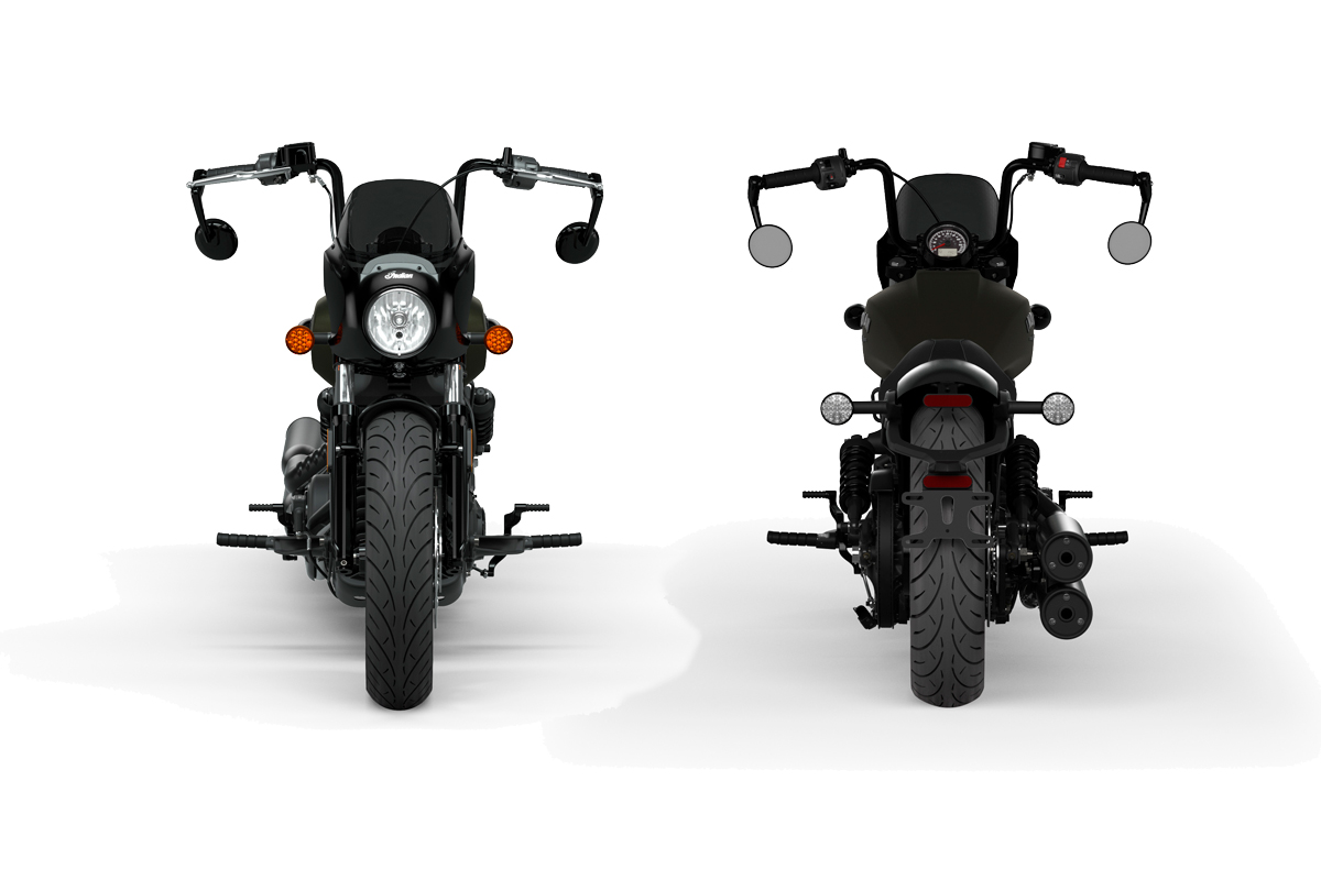 La nueva Indian Scout Rogue 2022, por delante y por detrás