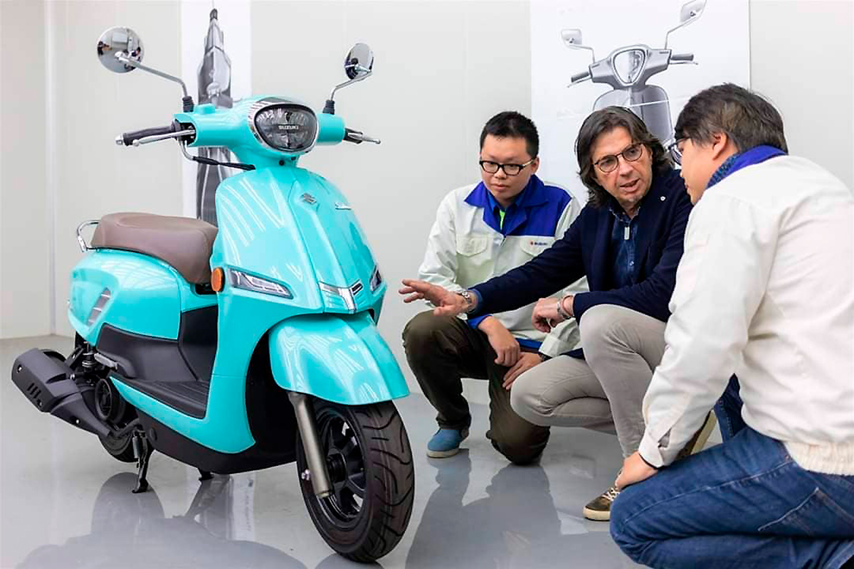 El nuevo scooter Suzuki Saluto, un diseño muy italiano de Alessandro Tartarini