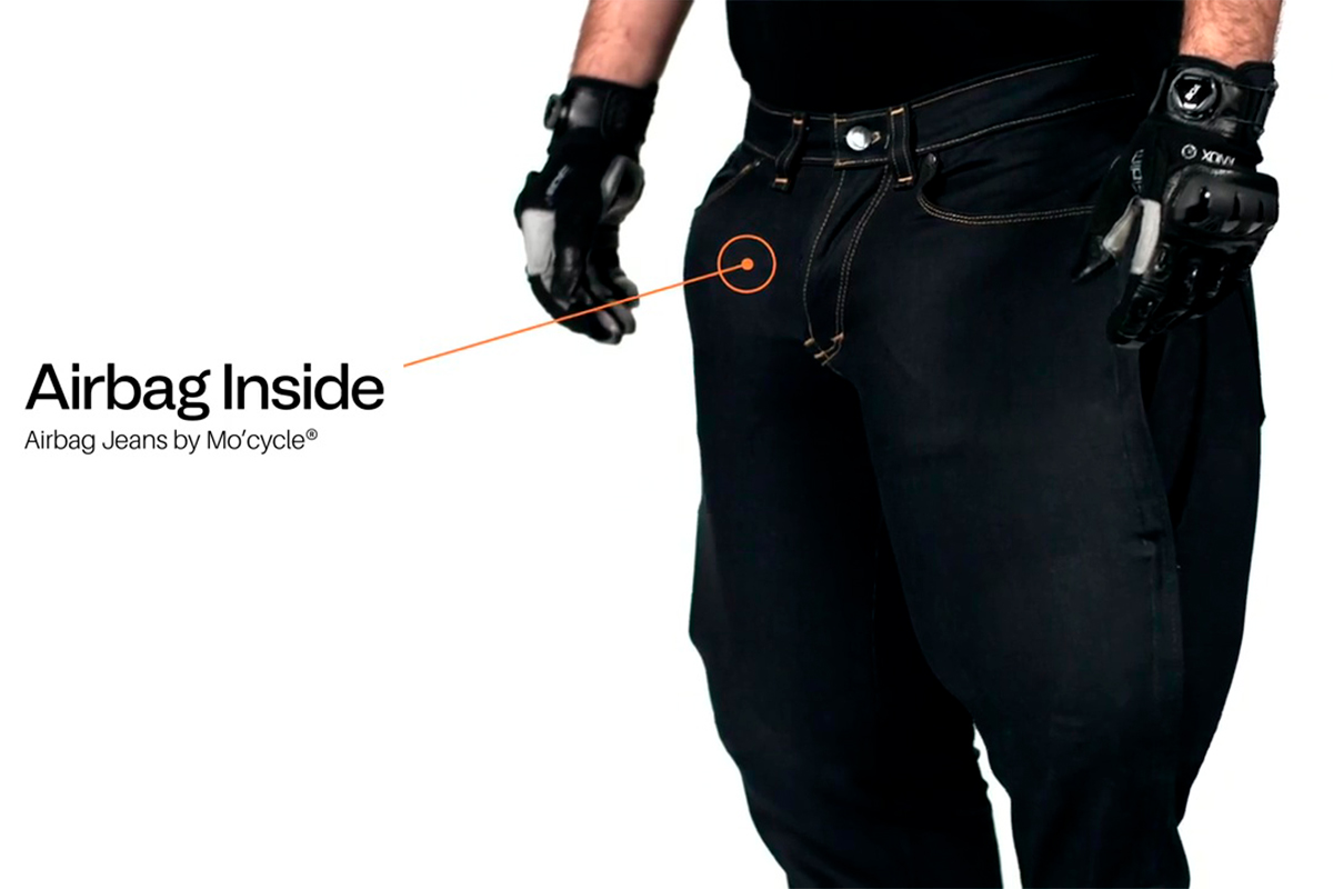 Este pantalón airbag tiene varias cámaras de aire estratégicamente repartidas para amortiguar los golpes