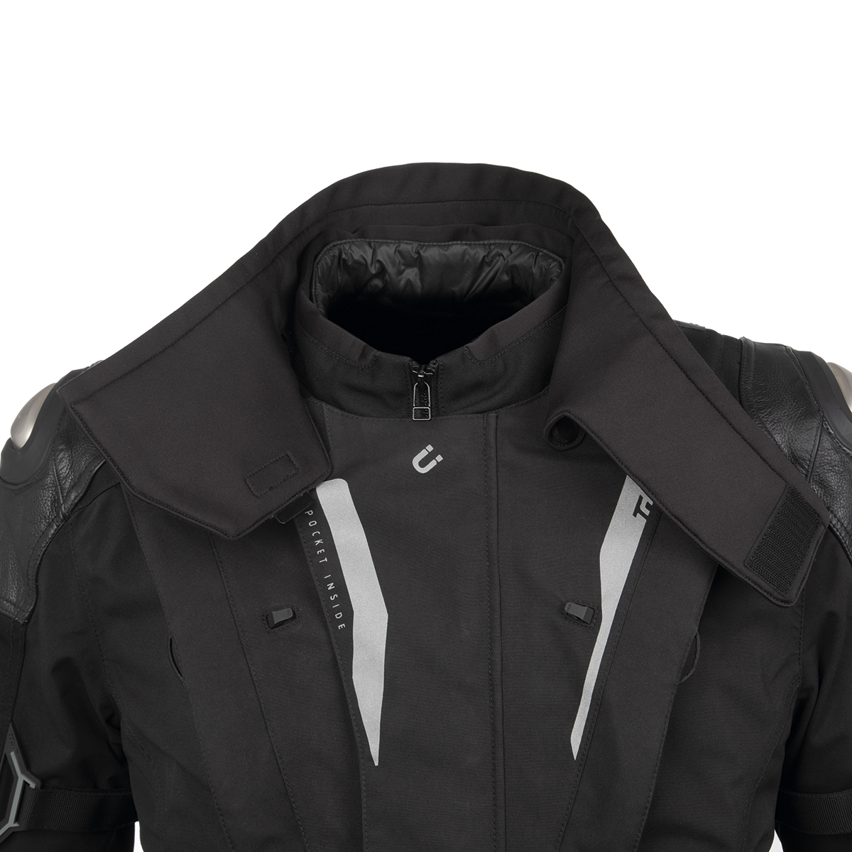 La chaqueta J-ZERO de T.ur está disponible en colores gris/rojo y negro/rojo
