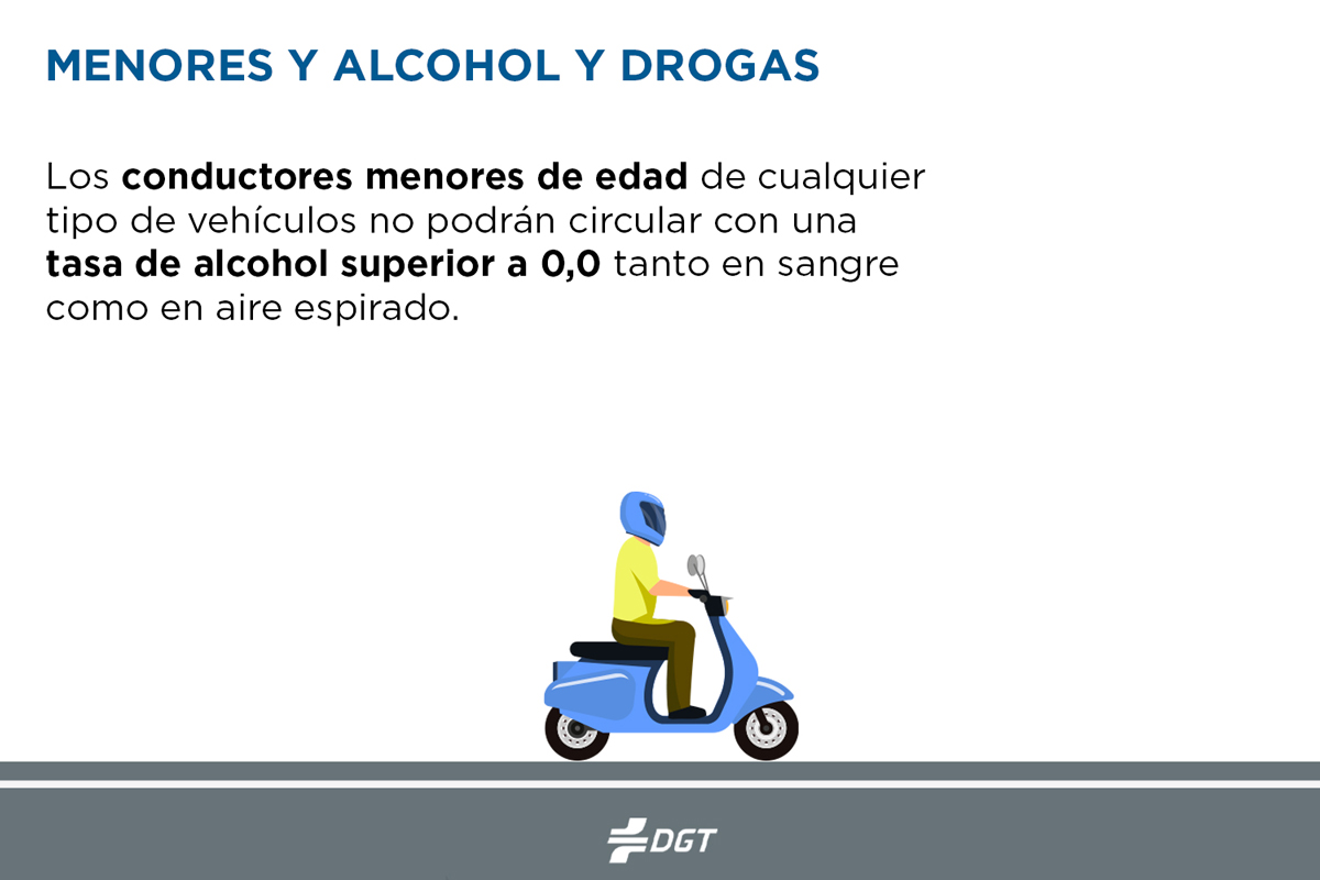 Los menores solo podrán circular con tasa cero de alcohol