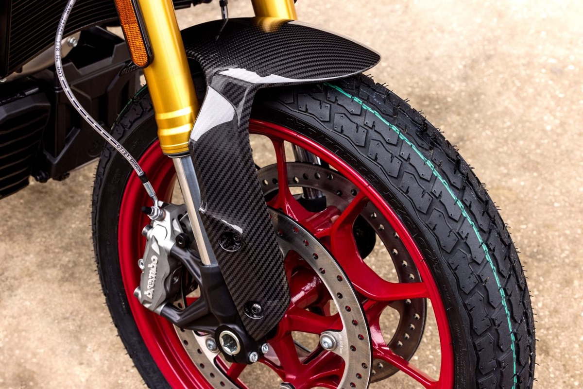 Indian FTR Championship guardabarros delantero en carbono