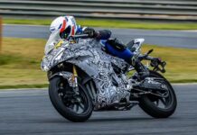 Pruebas de la CF Moto 450SR en circuito