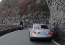 Este motero iba demasiado rápido y la cosa casi termina en tragedia