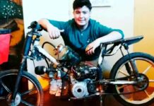 Santiago Herrera creador de la moto