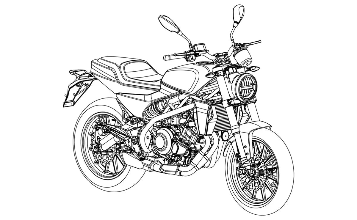 Render sobre la posible Harley-Davidson 338R
