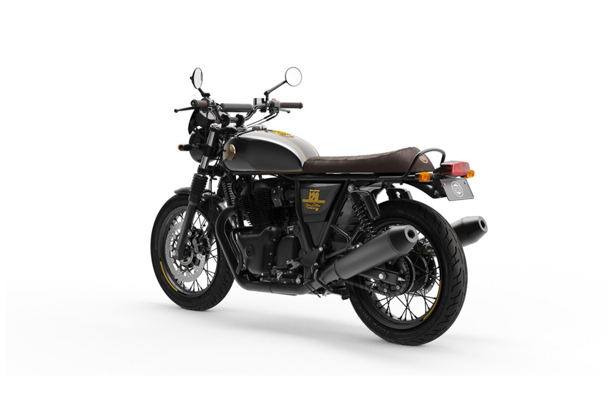 Royal Enfield Interceptor GT 120 aniversario vista posterior