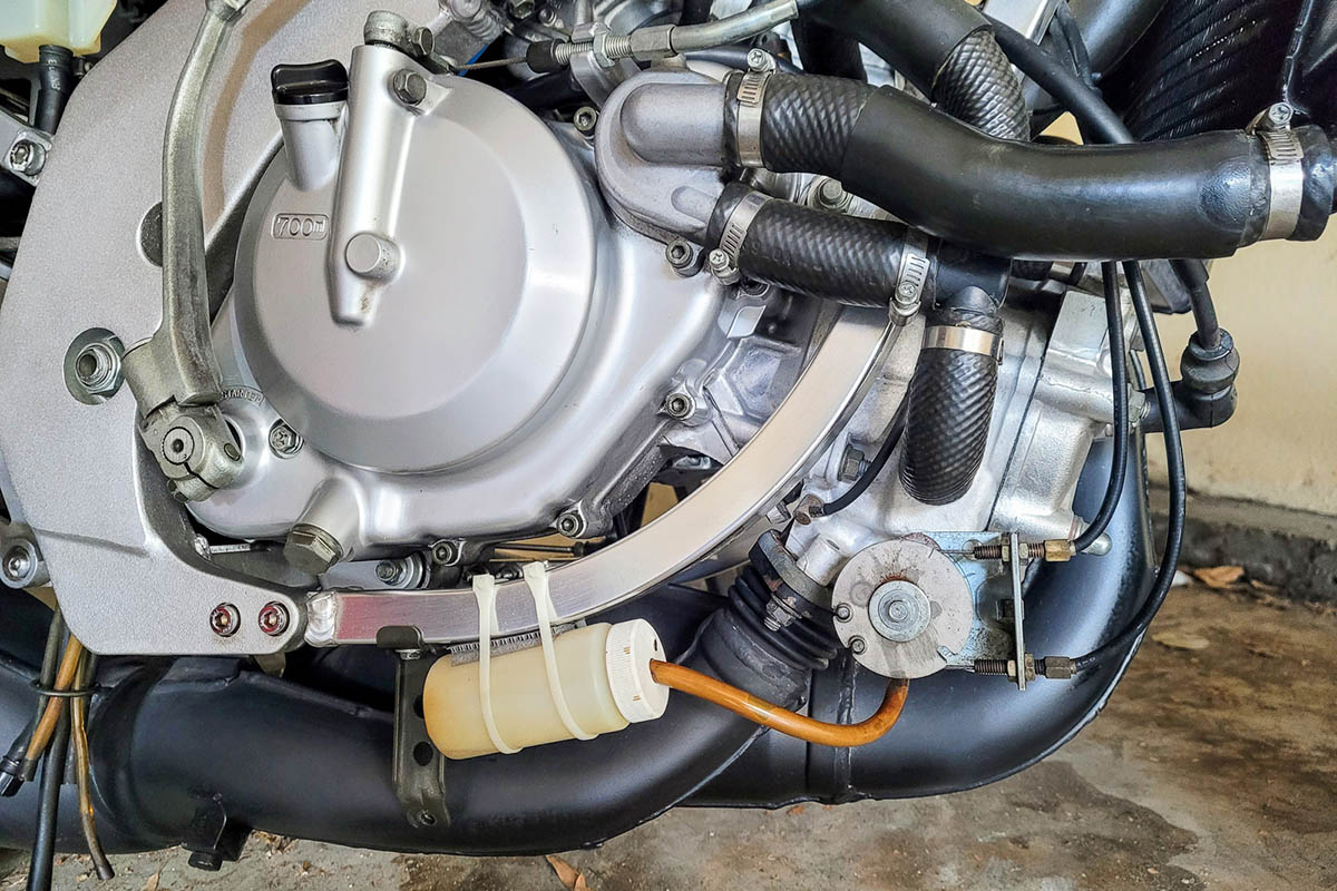 El motor está impoluto por fuera