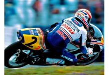 Mick Doohan en acción en 1993