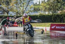 Esto es lo que sucede en una moto sin ABS en caso de frenada en condiciones deslizantes