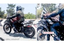 Royal Enfield Himalayan 450 foto espía