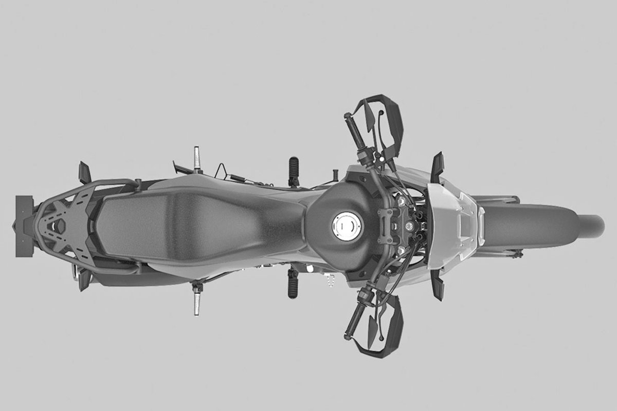 Honda NX200 vista superior