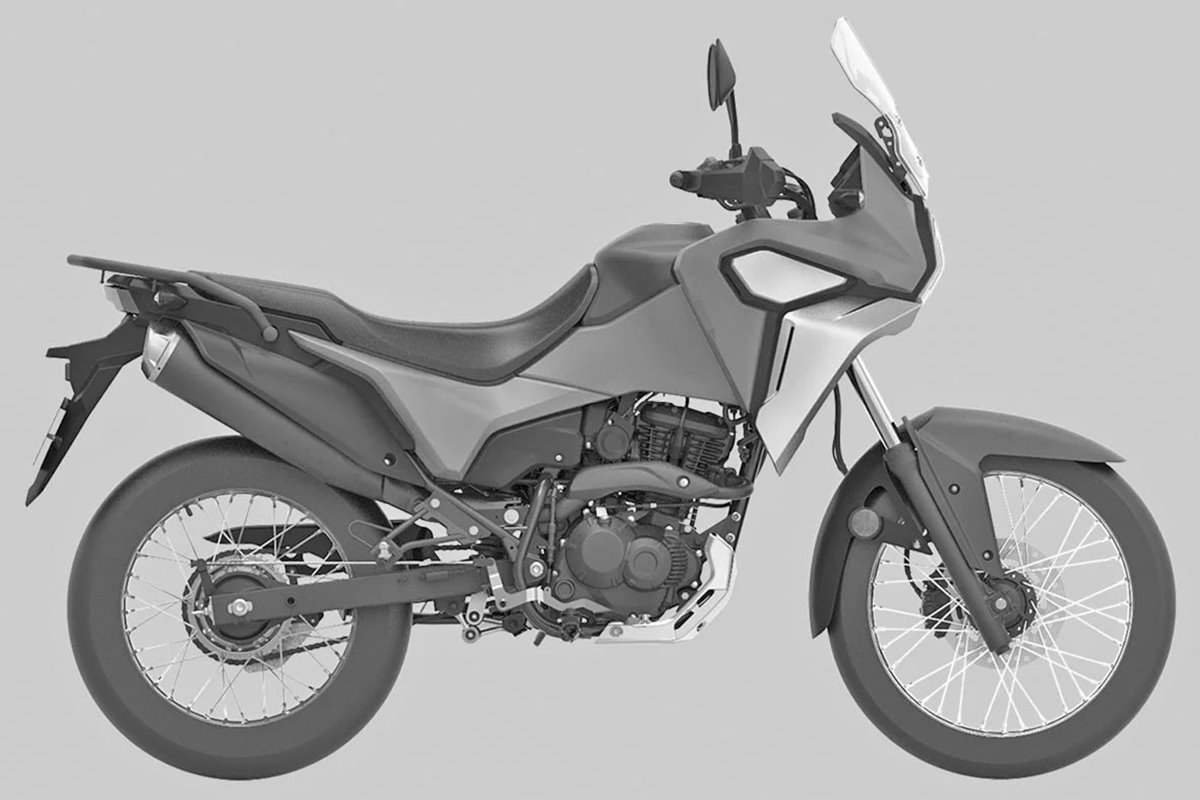 Honda NX200 lateral