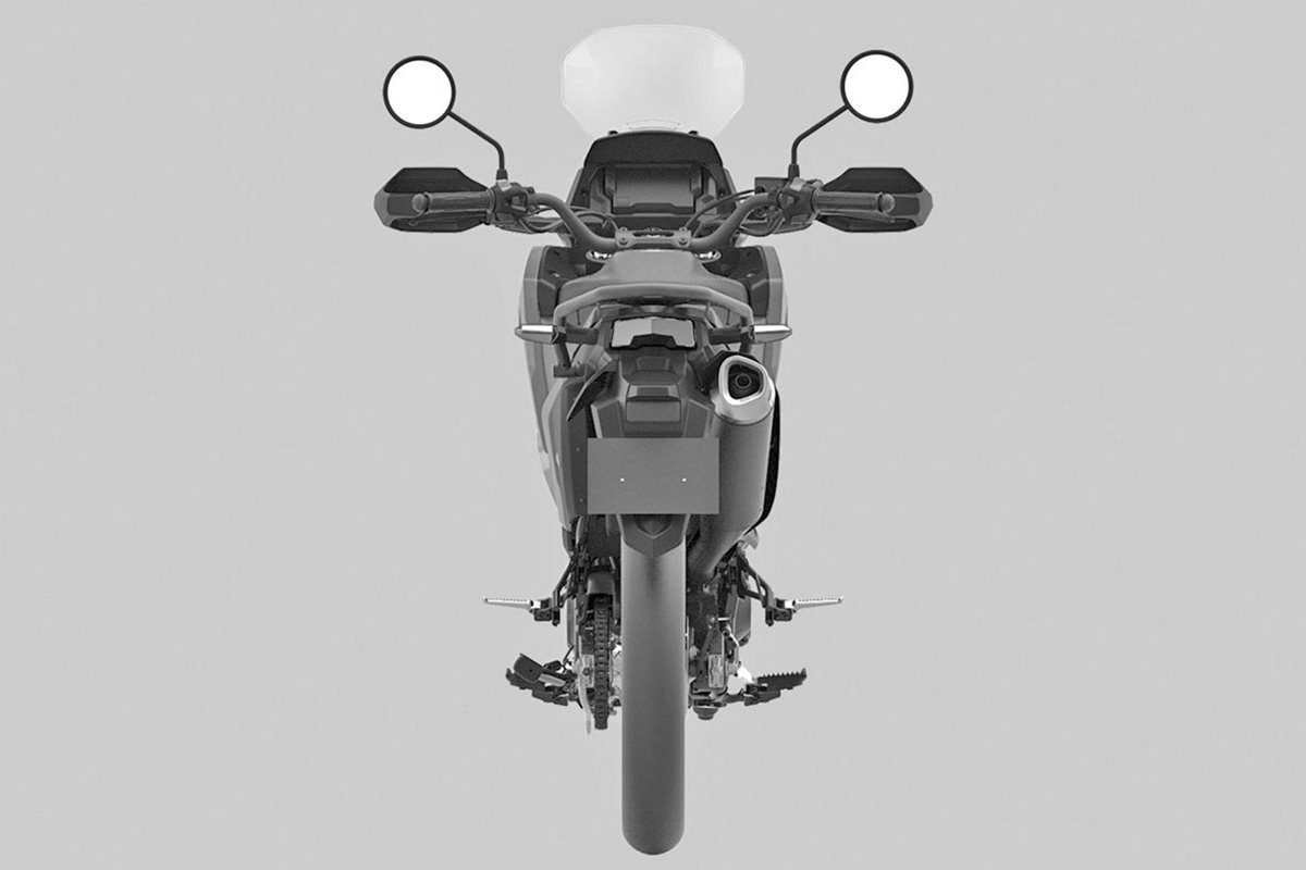 Honda NX200 vista trasera