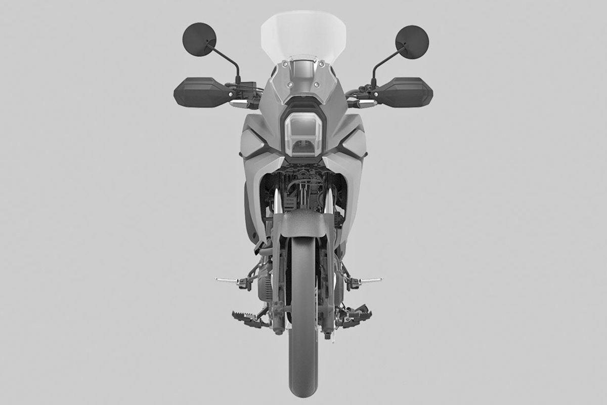 Honda NX200 vista frontal