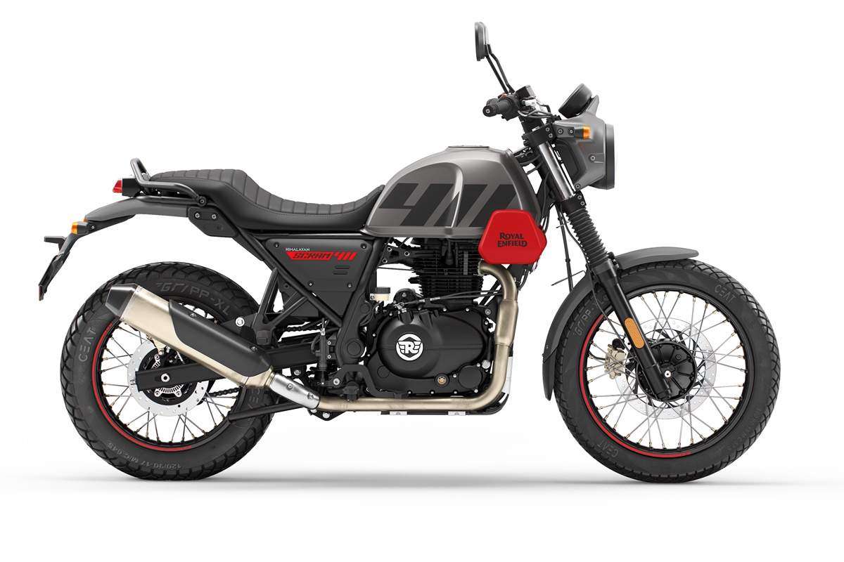 Royal Enfield Scram 411 roja