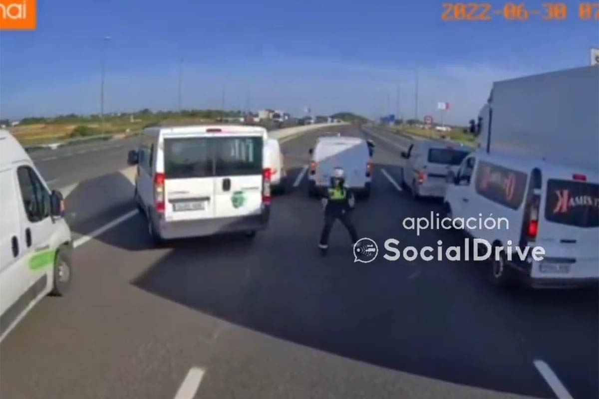 De esta forma brutal y temeraria para la policía una persecución en Valencia