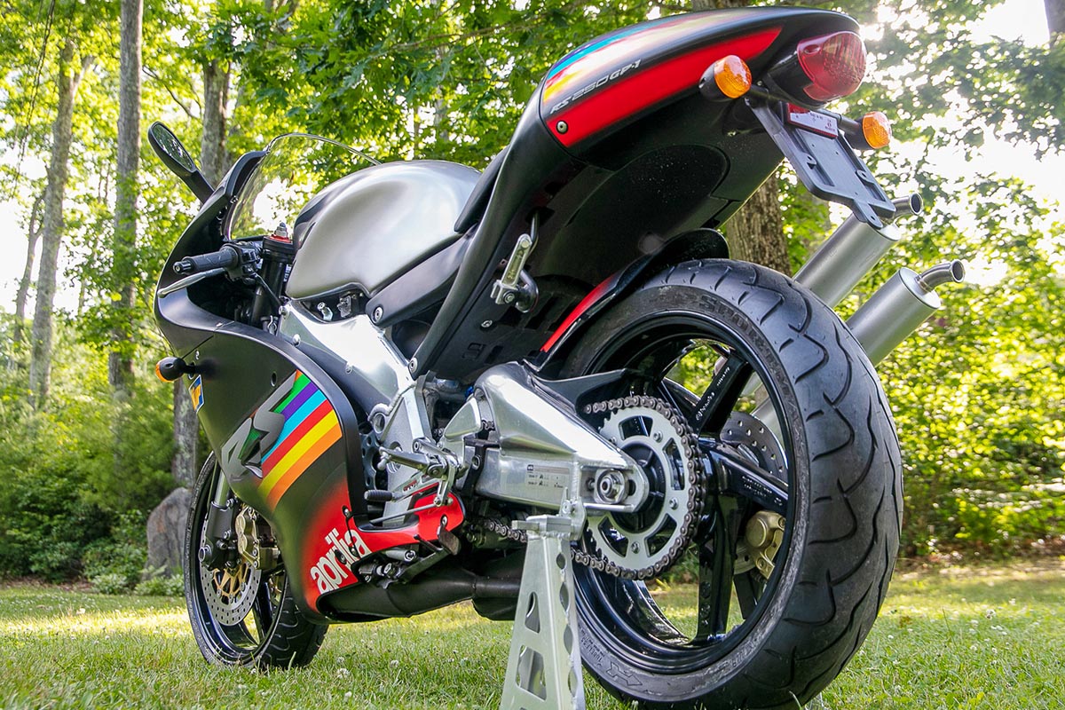 La moto está tal cual salió del concesionario hace 18 años