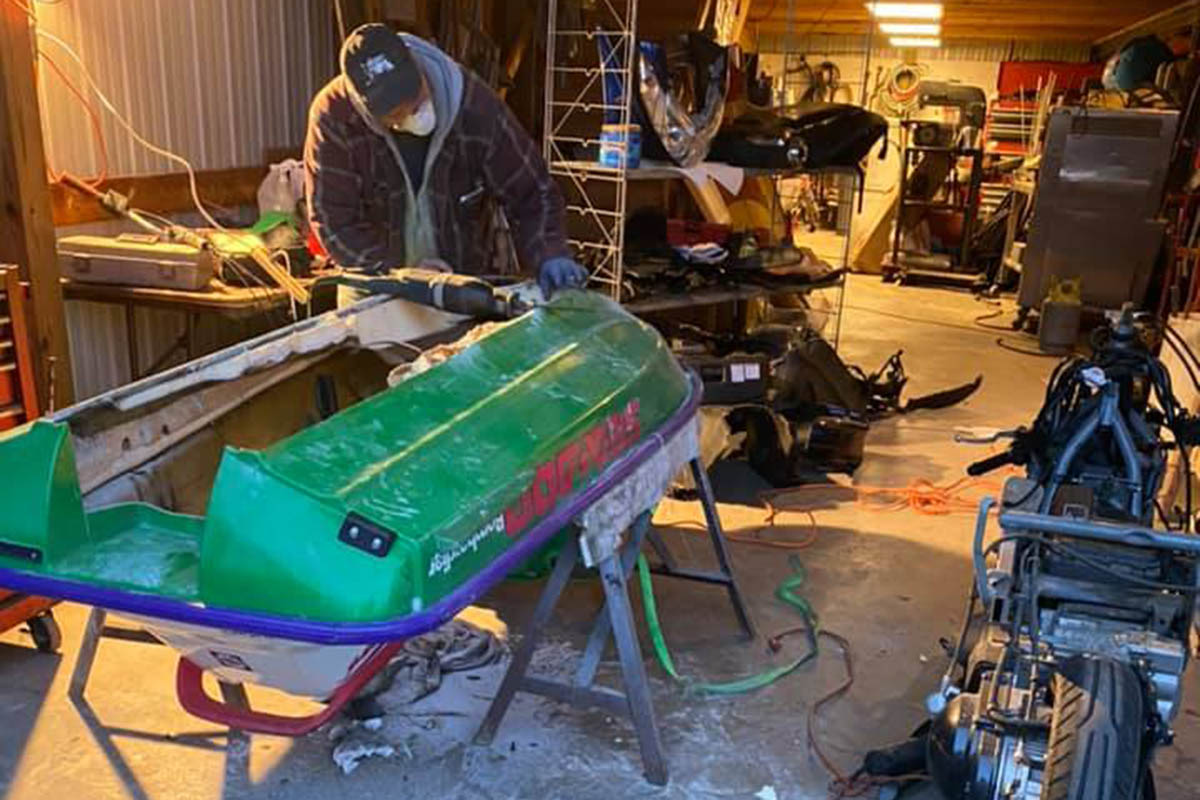 La preparación implica deshacerse de casi toda la moto de agua