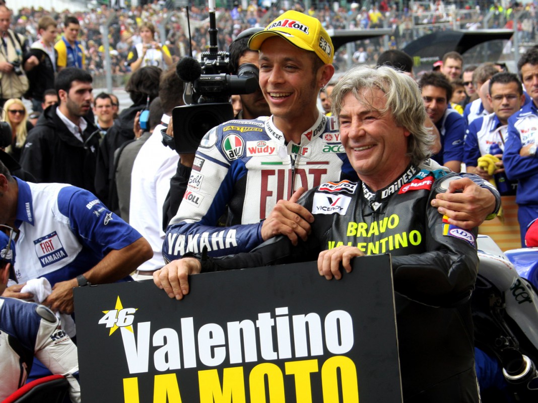 Nieto y Rossi cuando el segundo alcanzó las 90 victorias del primero