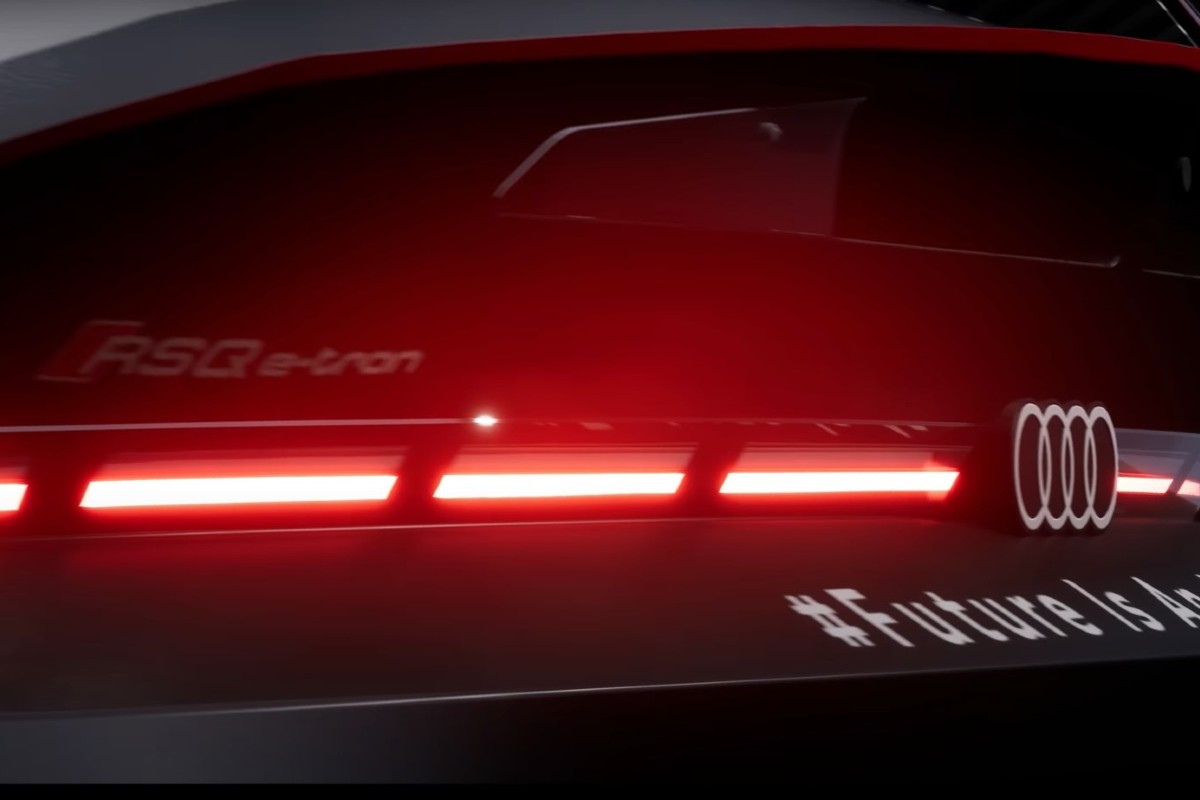 Audi RS Q e-tron detalles de la zaga