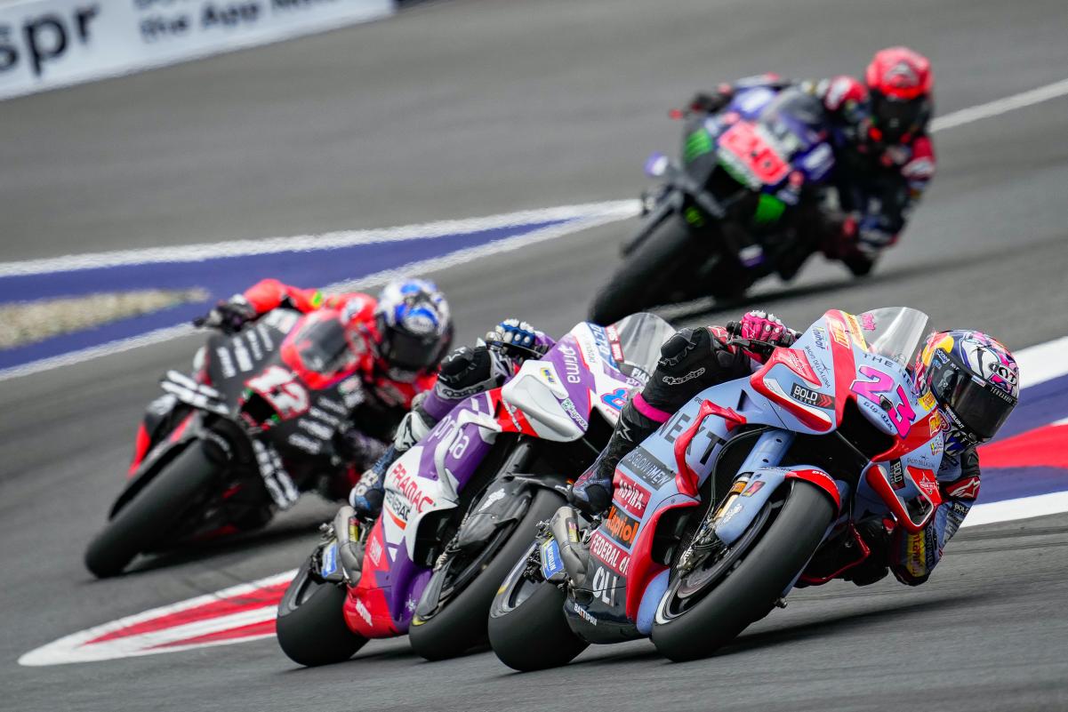 El duelo Bastianini-Martín acabó antes de tiempo por problemas técnicos