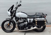 Royal Enfield Continental GT 650 reconvertida en touring