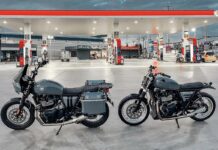 Royal Enfield Continental GT 650 reconvertida en touring