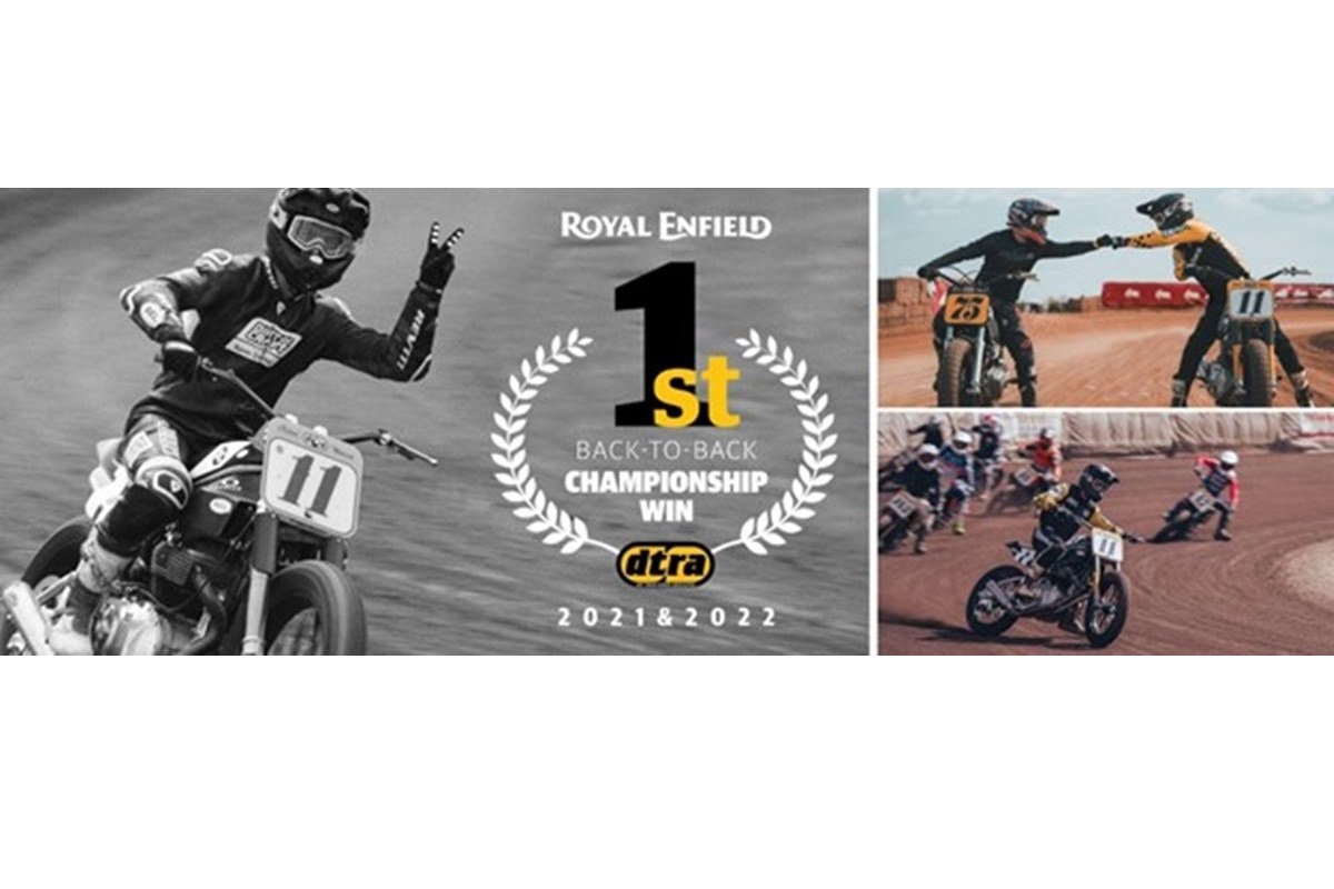 Royal Enfield vence en el Flat Track DTRA Twins 2022