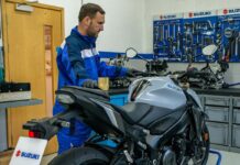 Labores de mantenimiento en un taller Suzuki