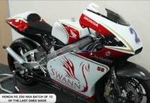 Una de las 10 últimas 250 RSW de Honda