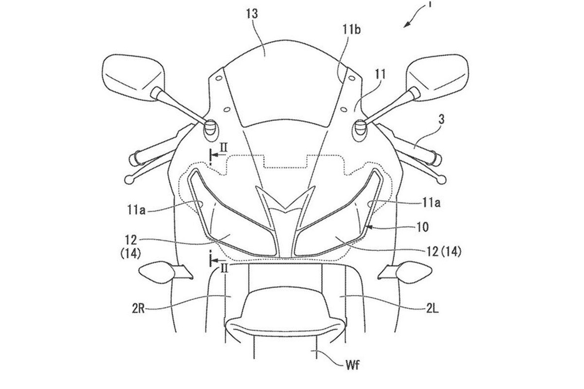 Patente de cámara frontal y soporte para Africa twin