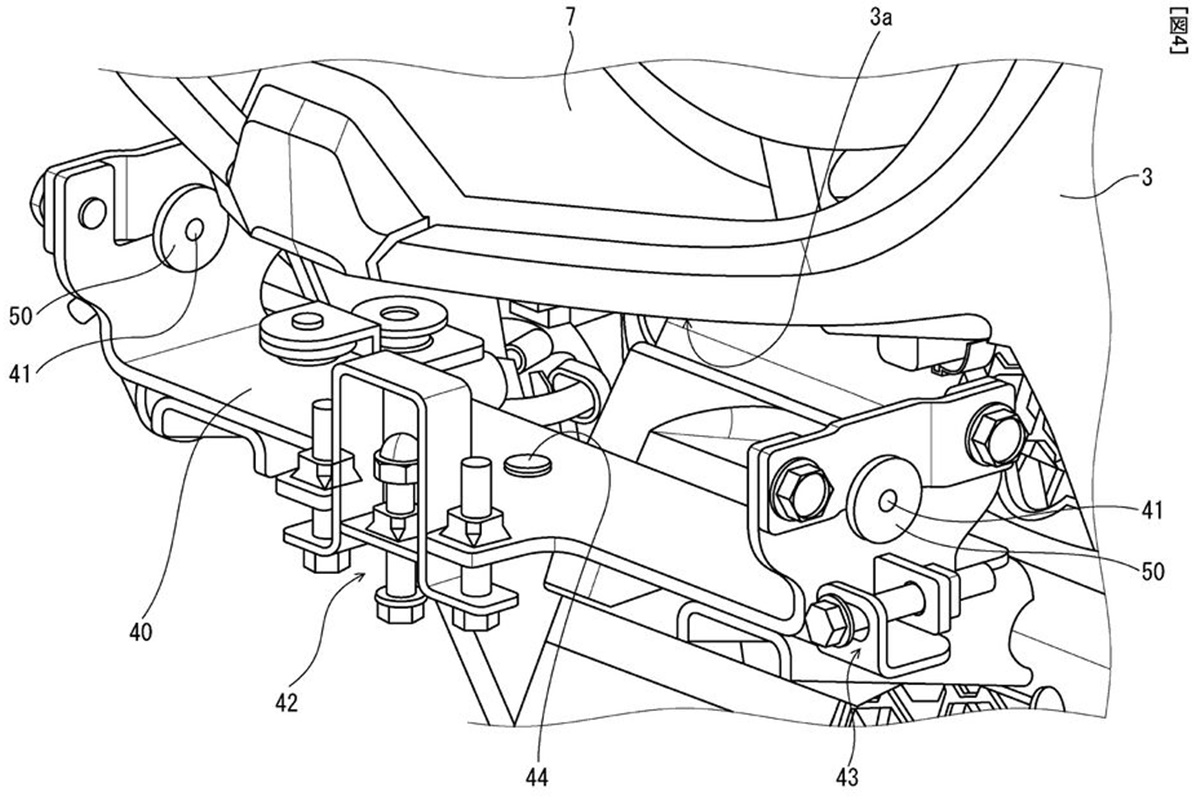 Patente de cámara frontal y soporte para Africa twin