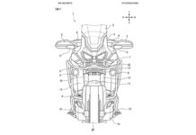 Patente de cámara frontal y soporte para Africa twin
