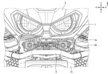 Patente de cámara frontal y soporte para Africa twin