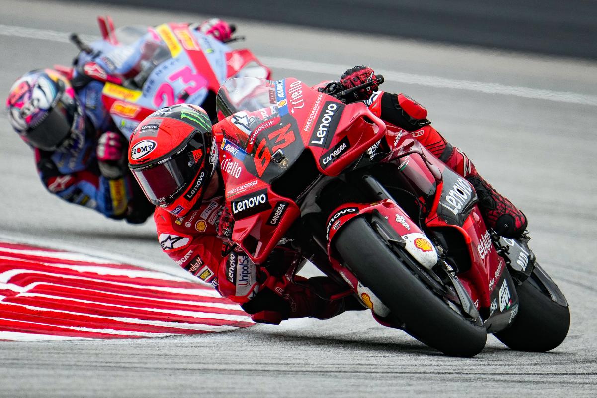 Bagnaia supo gestionar la carrera y jugar sus bazas