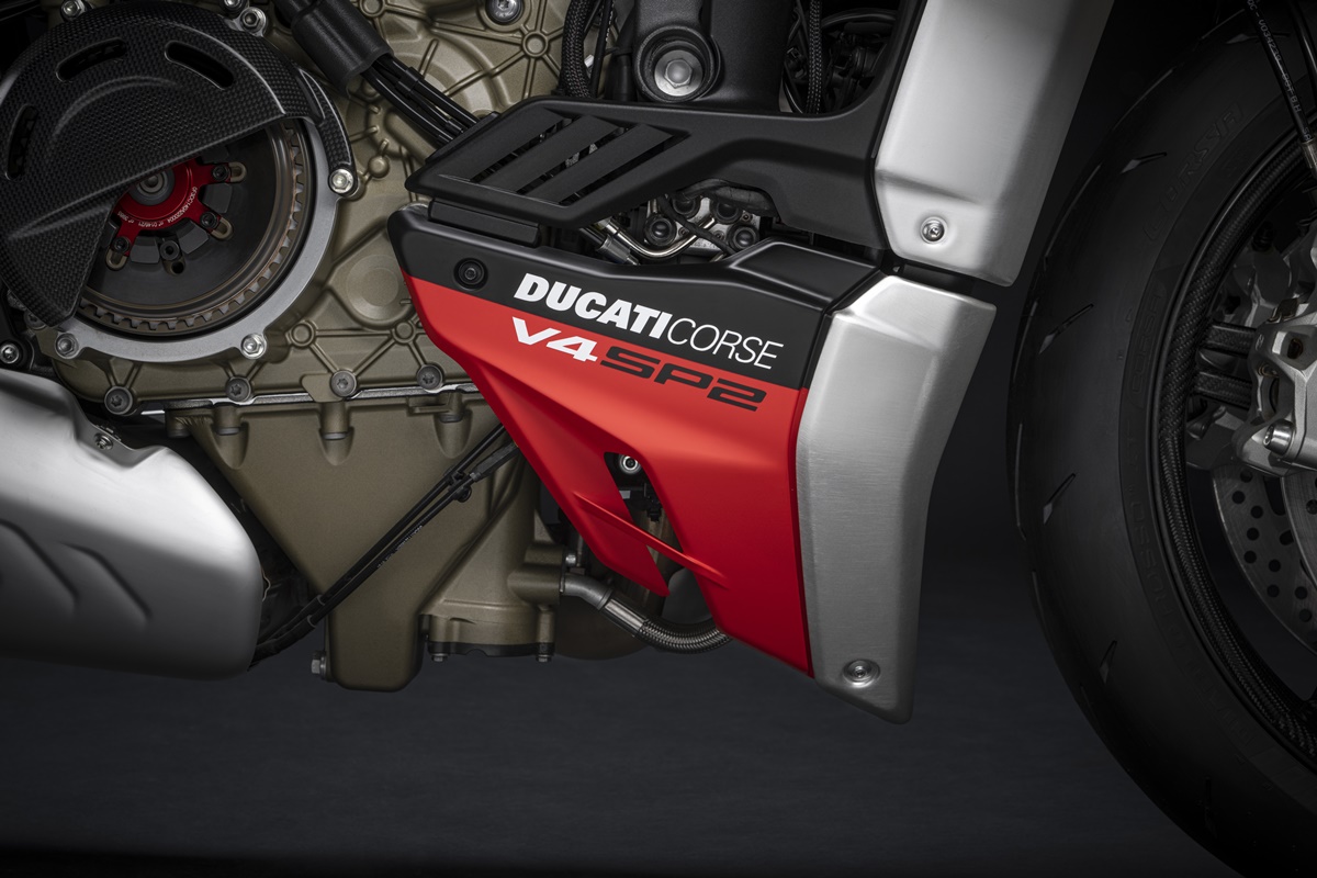 Ducati Streetfighter V4 SP2 parte inferior de la quilla