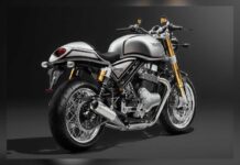 Vista trasera de la nueva Norton 961 Commando