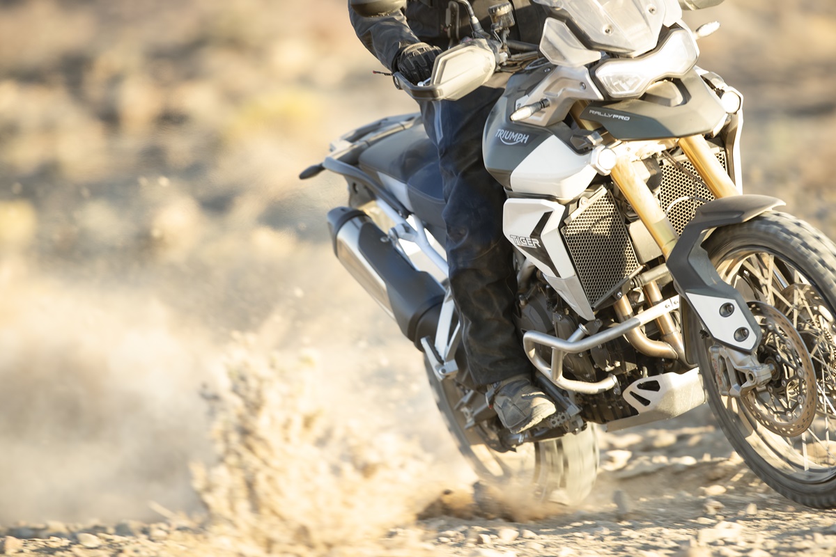Triumph Tiger 900 Rally Pro en acción