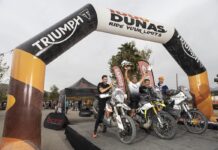 Participación de Triumph en el 1000 Dunas 2022