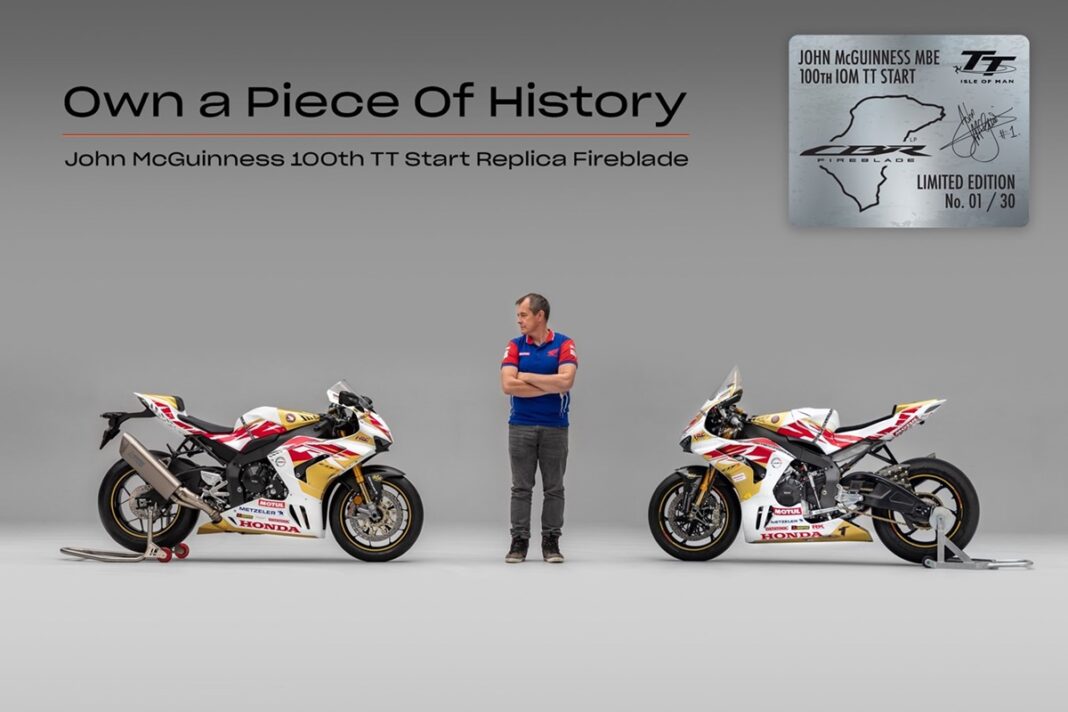 John McGuinness junto a la CBR1000RR SP