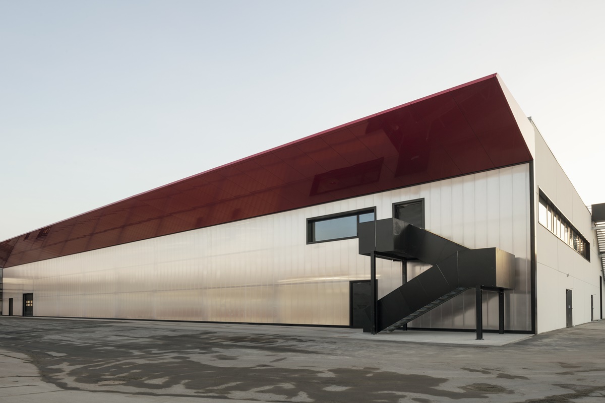 Fachada exterior del nuevo edificio de Ducati
